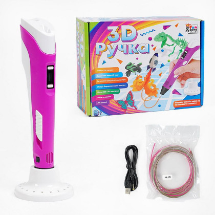 Ручка 3D   "4FUN Game Club", USB-кабель живлення, в коробці