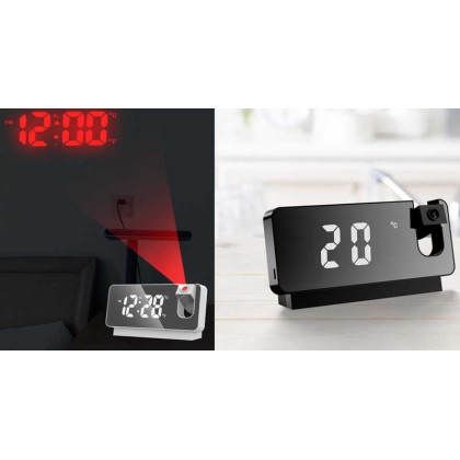 Годинник USB, температура, час/дата, будильник, проєкція,